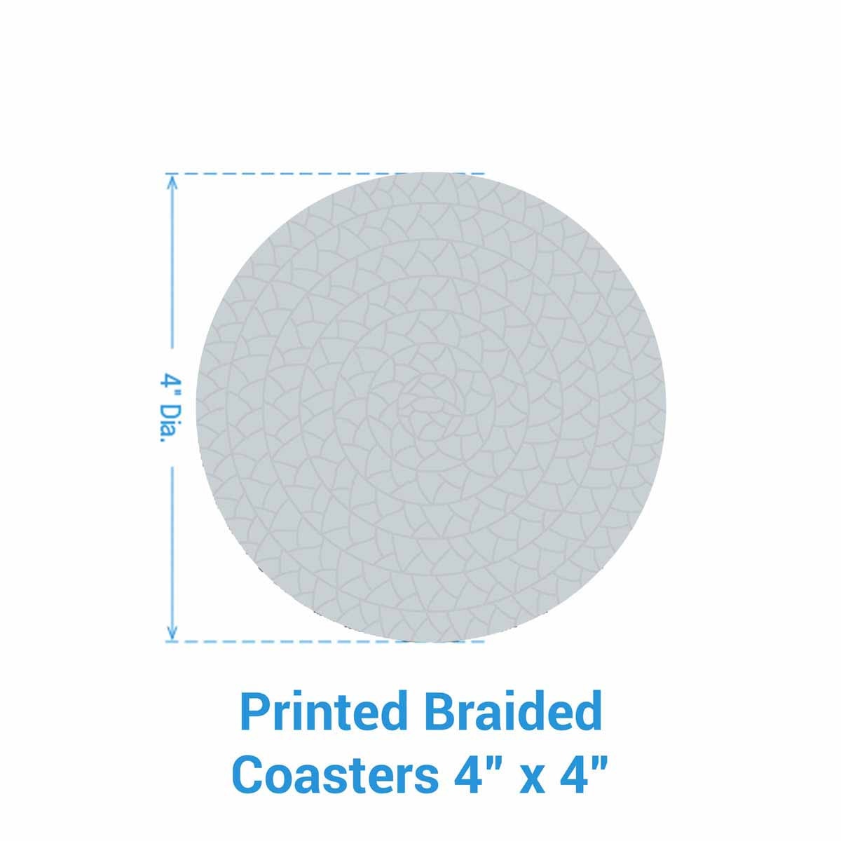 Emmaline Braided Coasters - 4" Set of 8 Park Designs