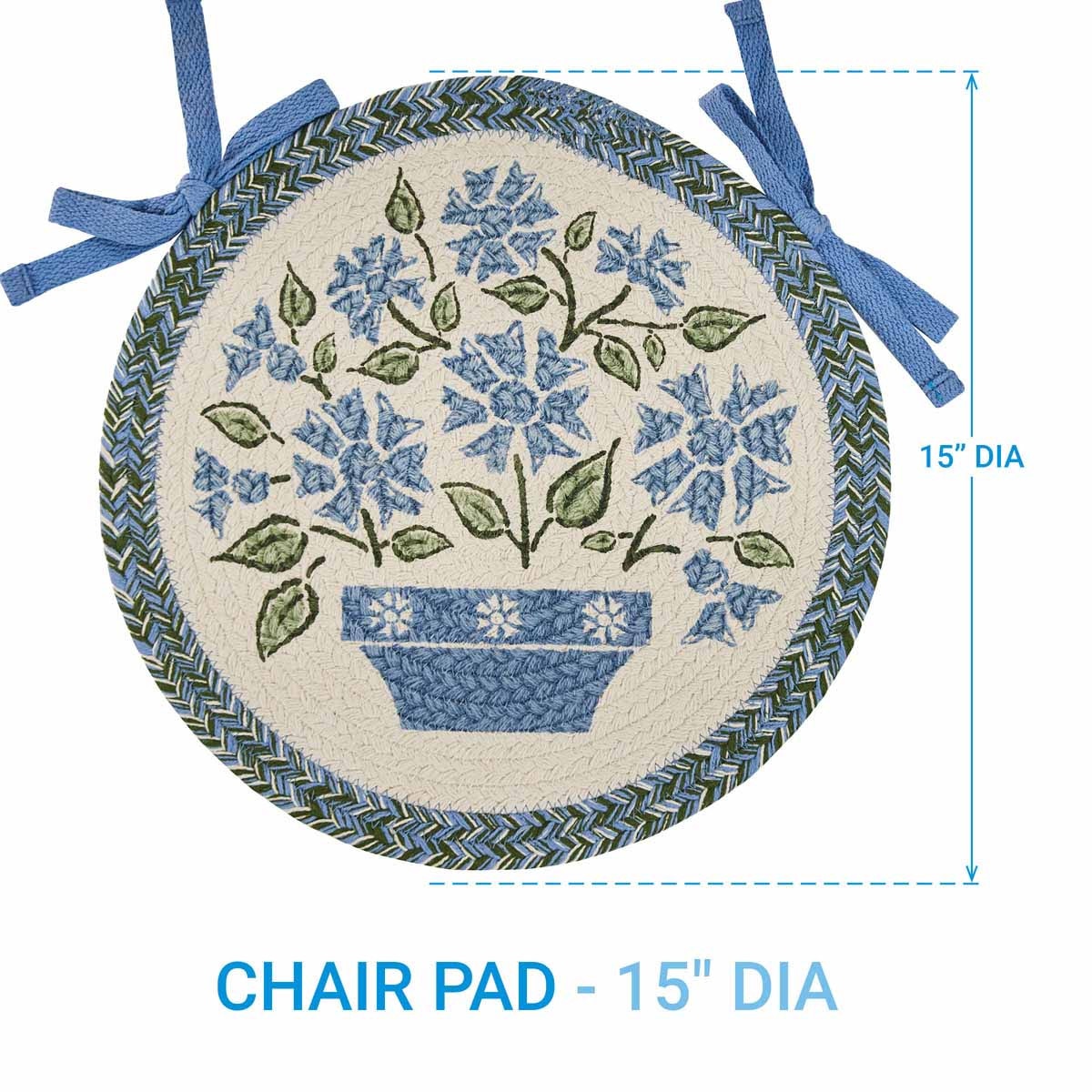 Emmaline Braided Chair Pads - Set of 2 Park Designs