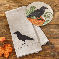 Applique Crow Decorative Dishtowel - Set of 2 Park Designs
