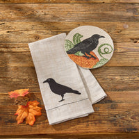 Applique Crow Decorative Dishtowel - Set of 2 Park Designs