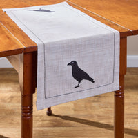 Applique Crow Table Runner 36