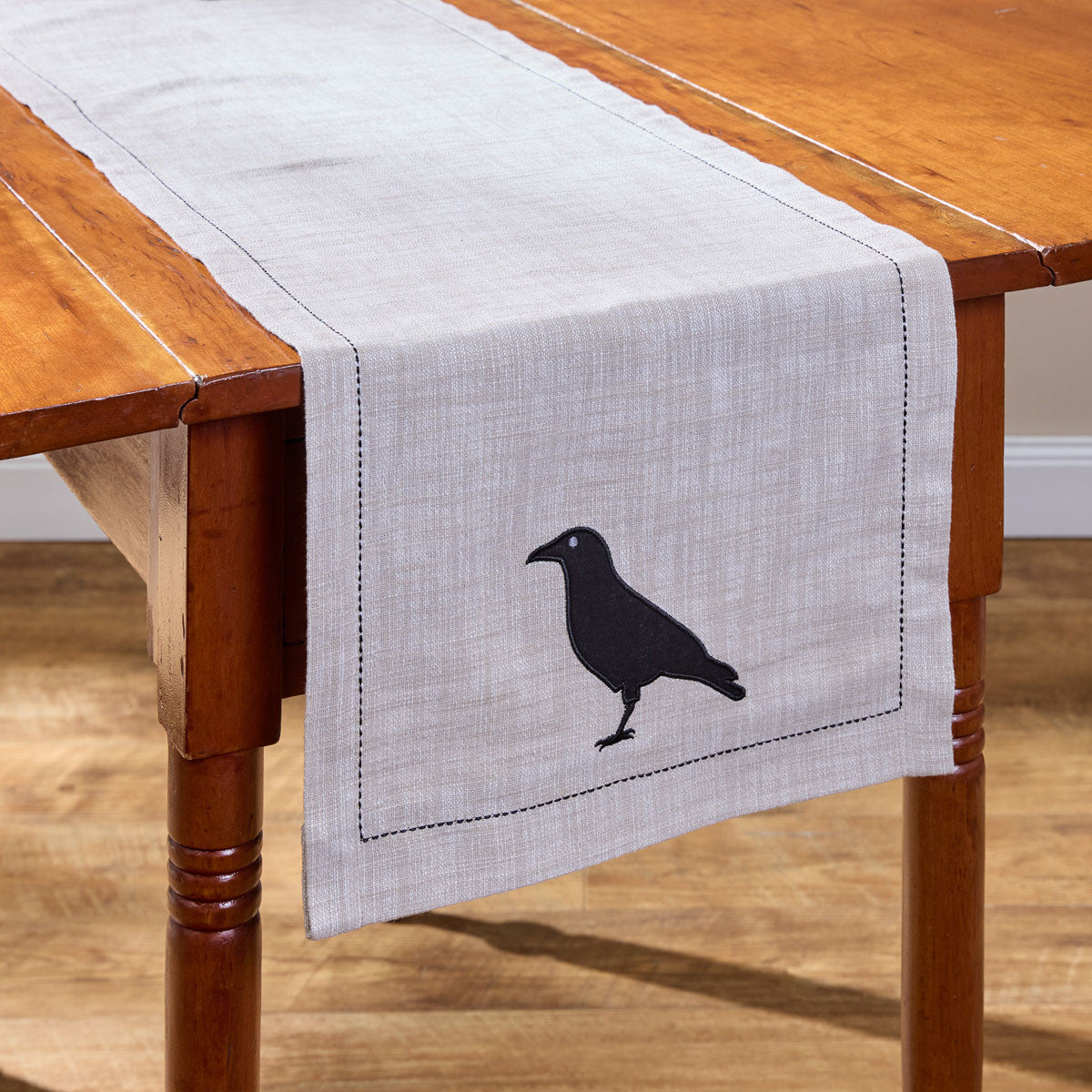 Applique Crow Table Runner 54" L - Park Designs