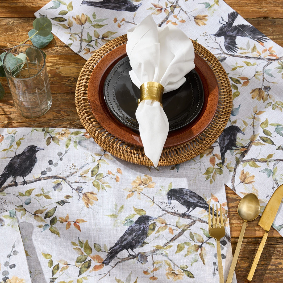 Charming Crow Table Runner 54" L - Park Designs
