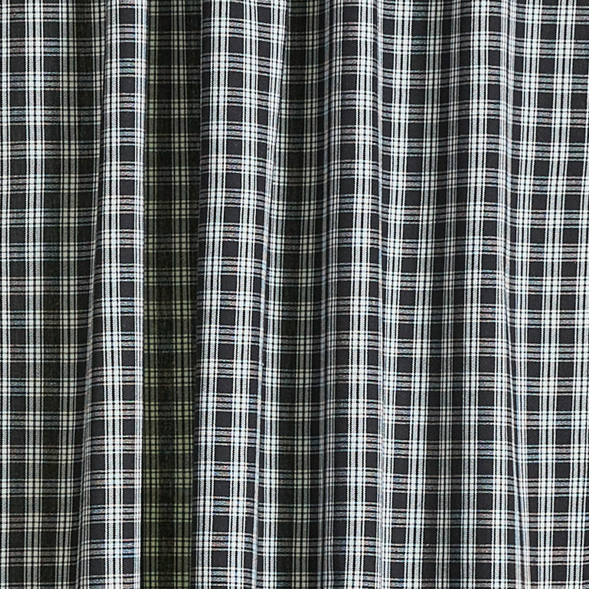 Stafford Lined Panel Pair 84"L - Black And Cream Set of 2 Park Designs - The Fox Decor