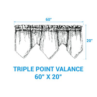 Thumbnail for Stafford Sunflower Lined Triple Point Valance 20