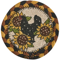 Henny Penny Printed Braided Coasters Set of 4 Park Designs - The Fox Decor