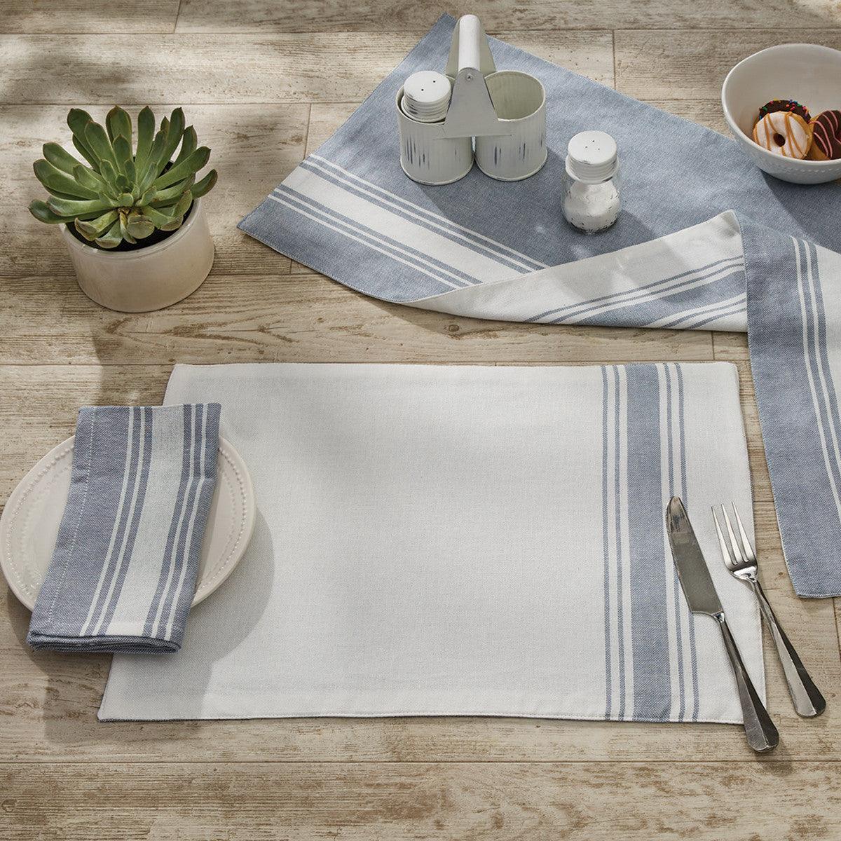 Aurora Stripe Dishtowel Cream Set of 12 Park Designs - The Fox Decor