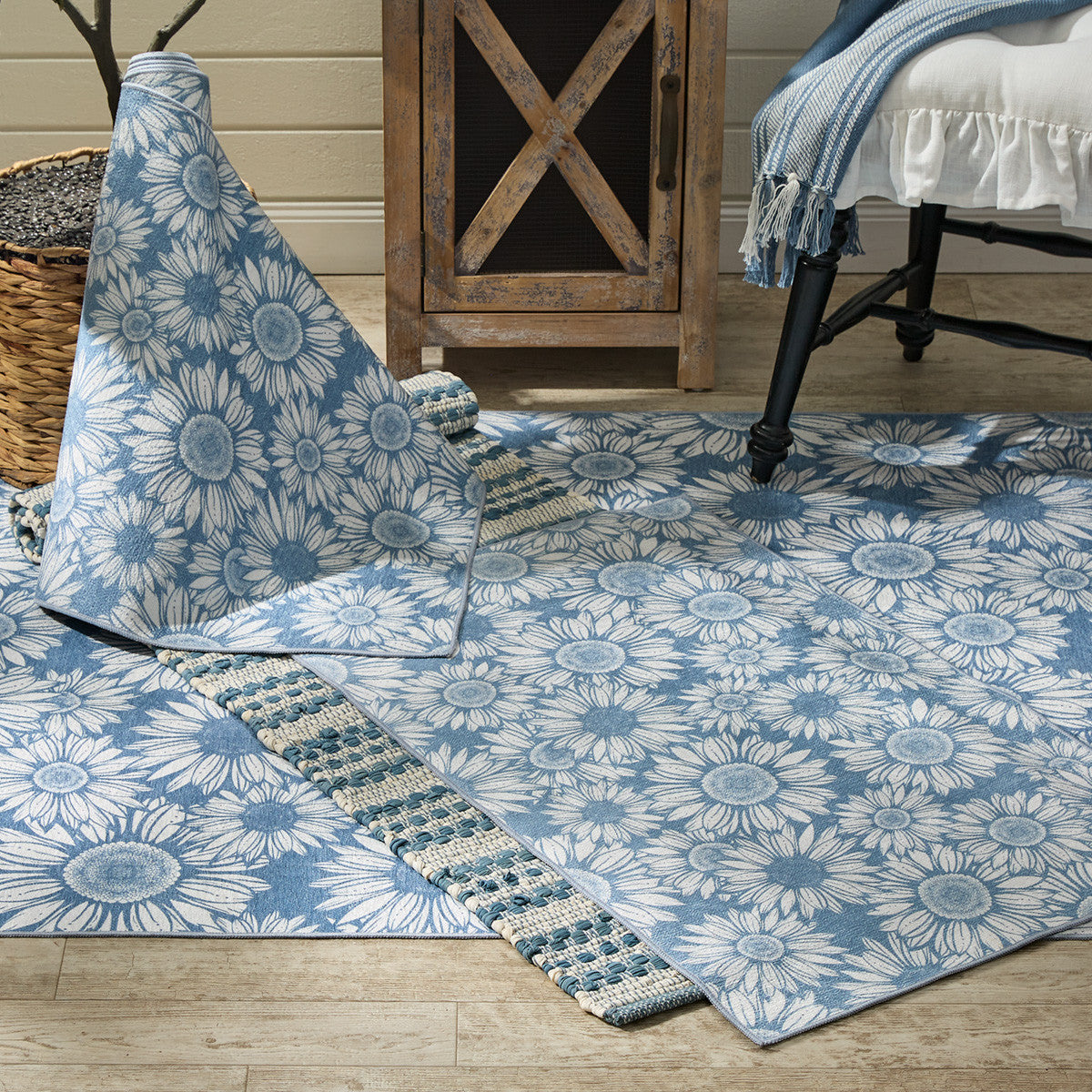 Flower Garden Rug 24" X 38" Set of 2 Park Designs - The Fox Decor