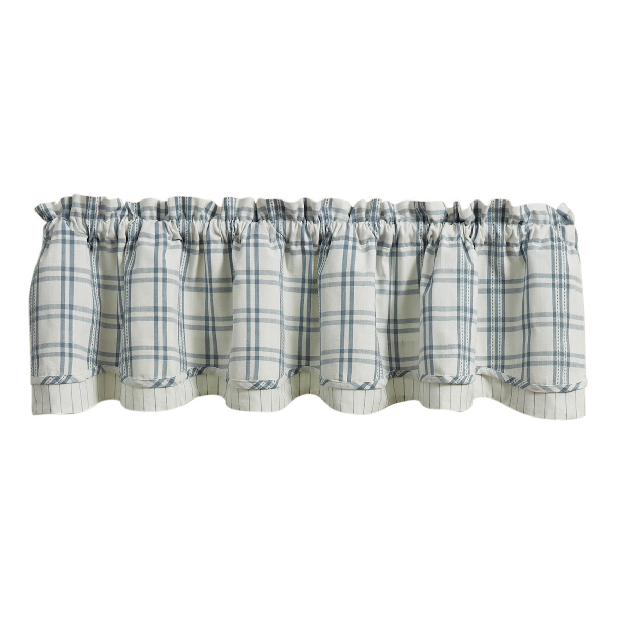 French Farmhouse Lined Layered Valance 16"L Set of 2 Park Designs - The Fox Decor