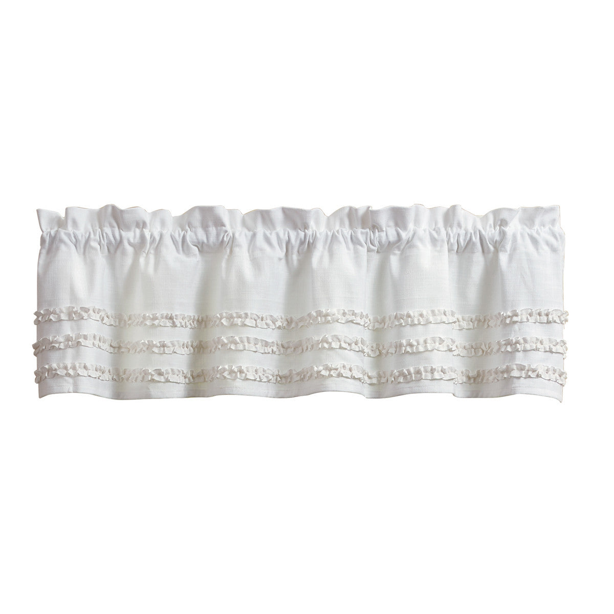 Colette Ruffle Valance 14"L Set of 2 Park Designs - The Fox Decor