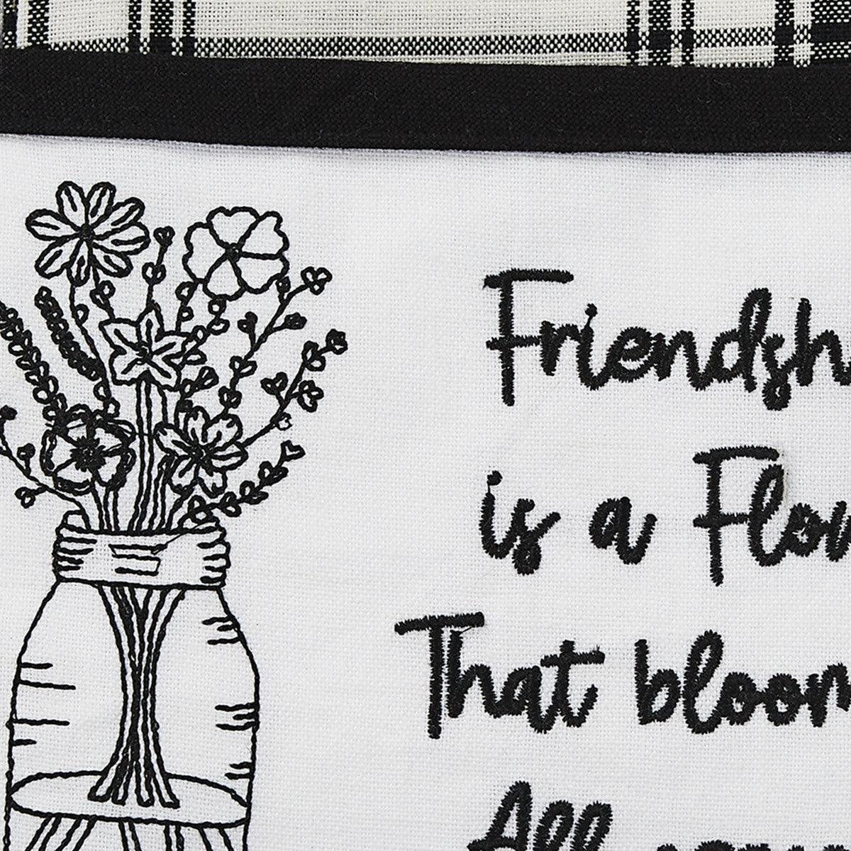 Friendship Is Flower Pocket Potholder Set of 3 Park Designs - The Fox Decor