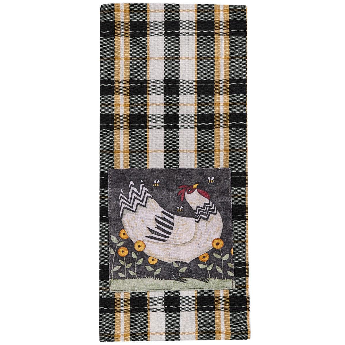 My Little White Hen Decorative Dishtowel Set of 6 Park Designs - The Fox Decor