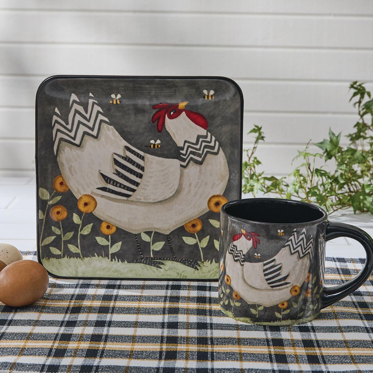 My Little White Hen Mug Set of 4 Park Designs - The Fox Decor