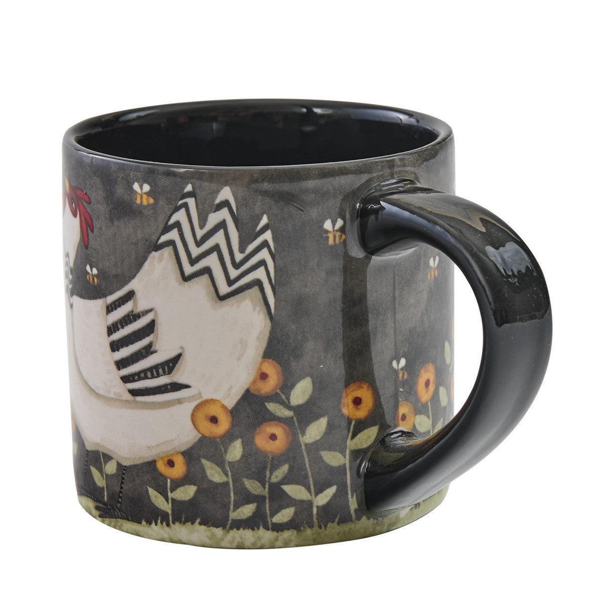 My Little White Hen Mug Set of 4 Park Designs - The Fox Decor