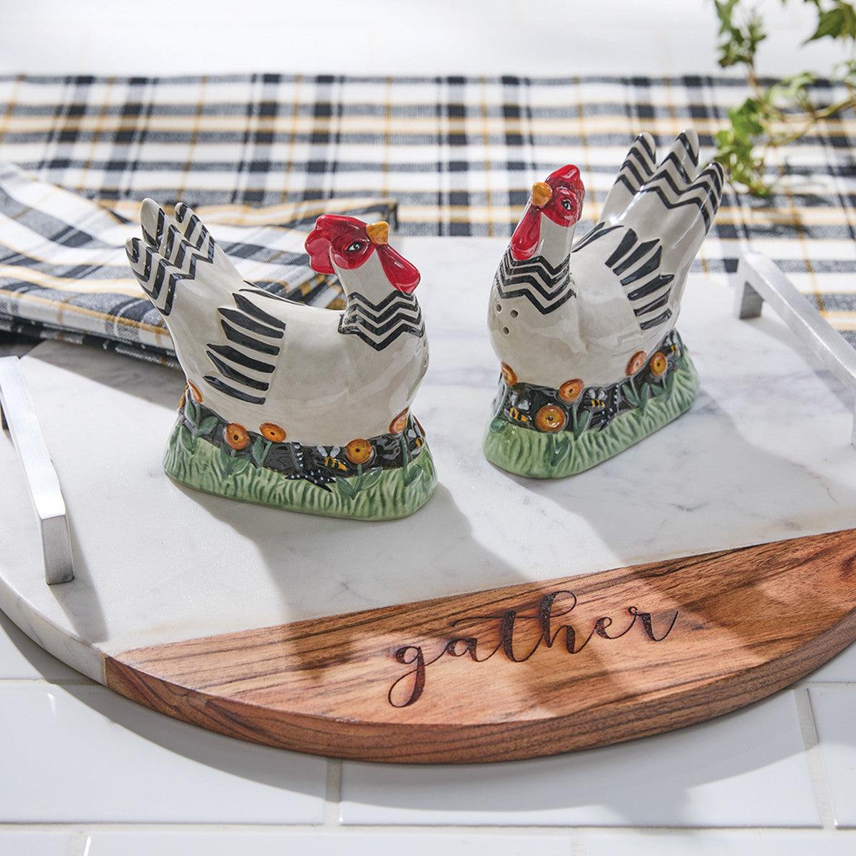 My Little White Hen Salt And Pepper Set of 4 Park Designs - The Fox Decor