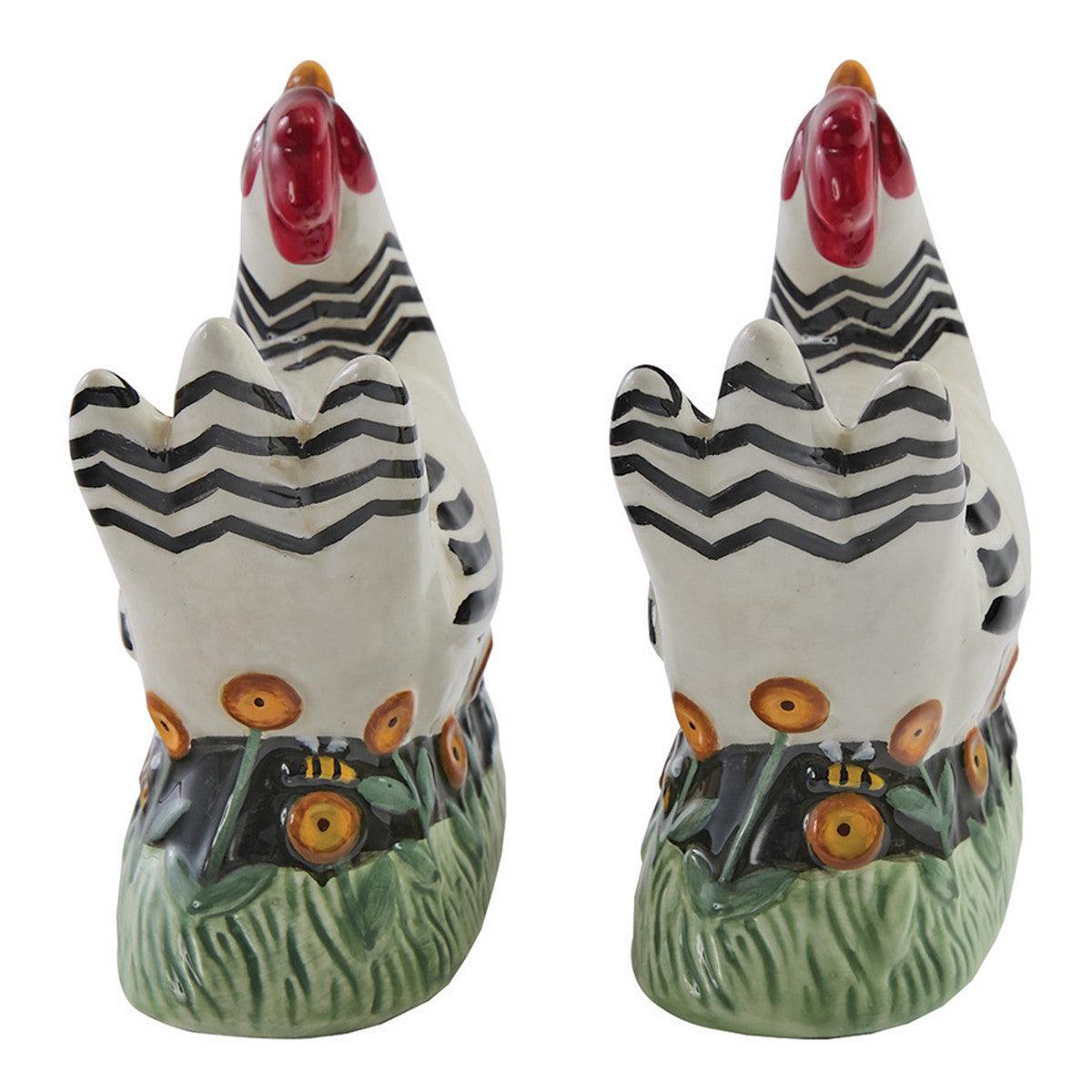My Little White Hen Salt And Pepper Set of 4 Park Designs - The Fox Decor