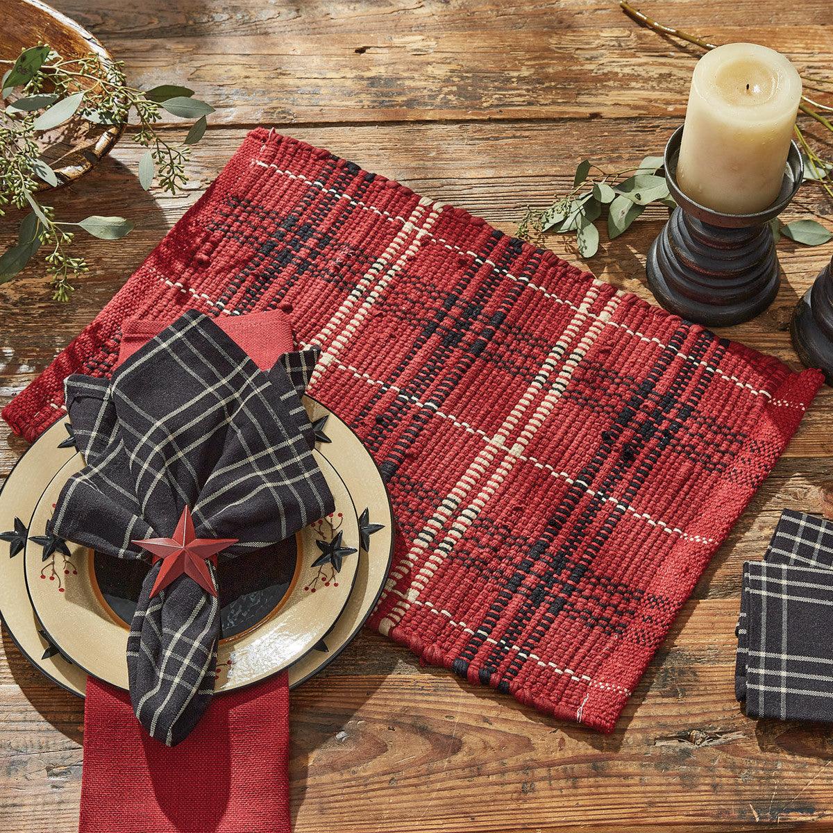 Farmhouse Star Chindi Placemat Set of 12 Park Designs - The Fox Decor