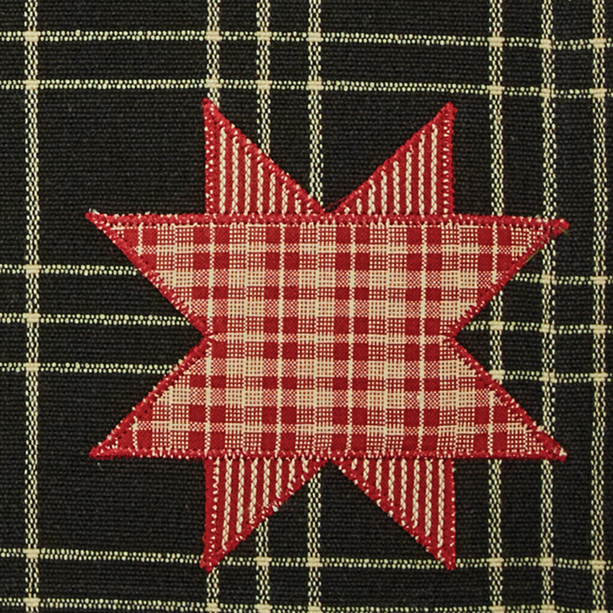 Farmhouse Star Appliqued Table Runner 54" L Set of 2 Park Designs - The Fox Decor