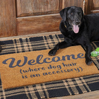 Thumbnail for Welcome Dog Hair Doormat  Park Designs