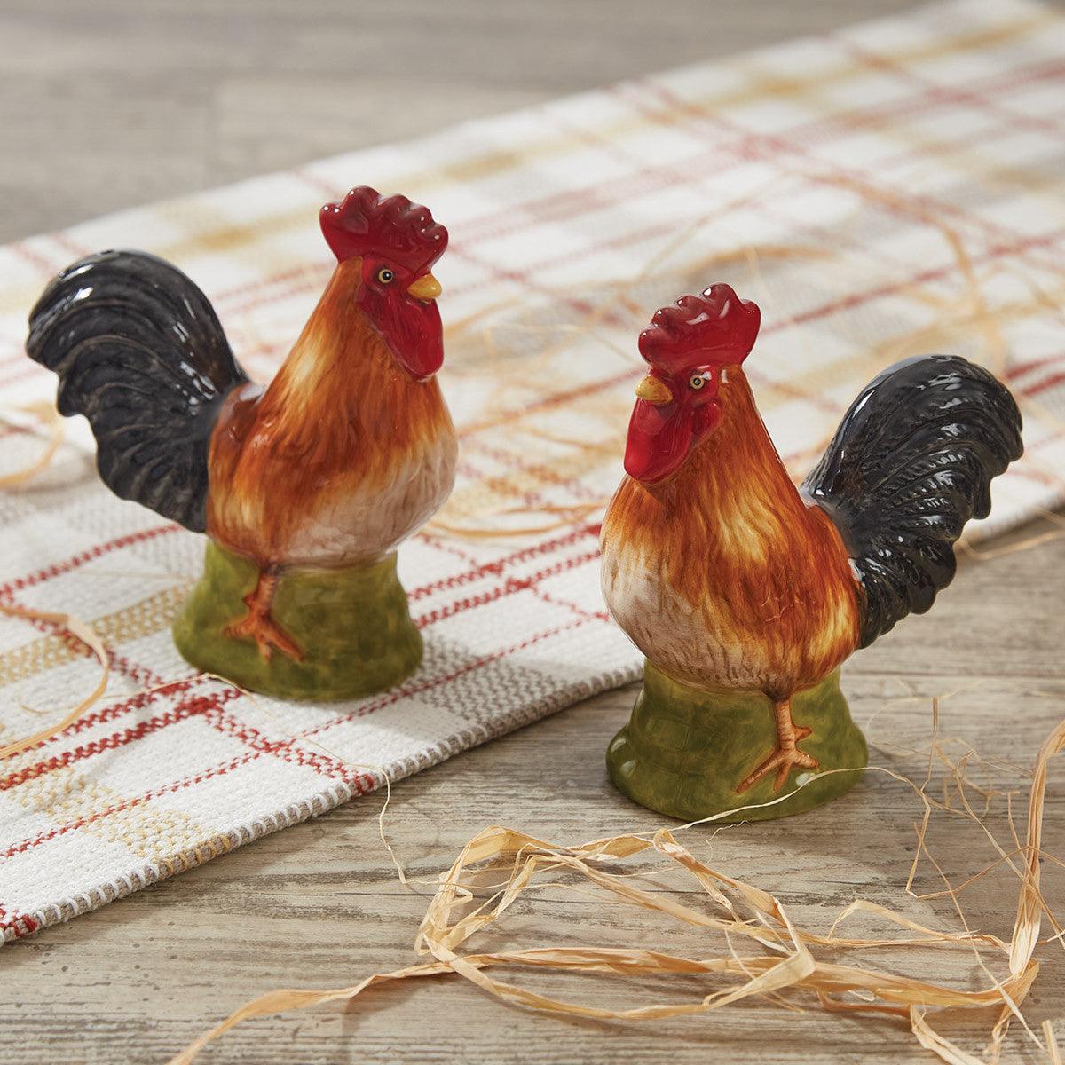 Break Of Day Rooster Salt And Pepper Set Park Designs - The Fox Decor