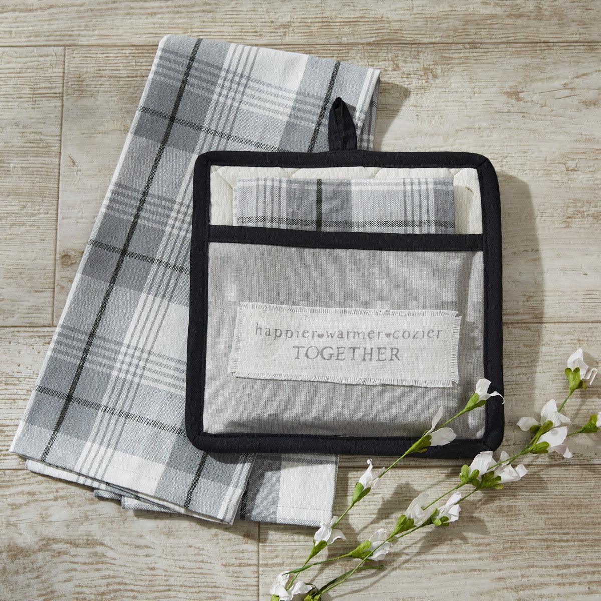 Happier Together Pocket Potholder Set of 2 Park Designs - The Fox Decor