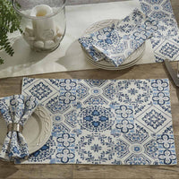 Williamsburg Delft Tile Runner 36