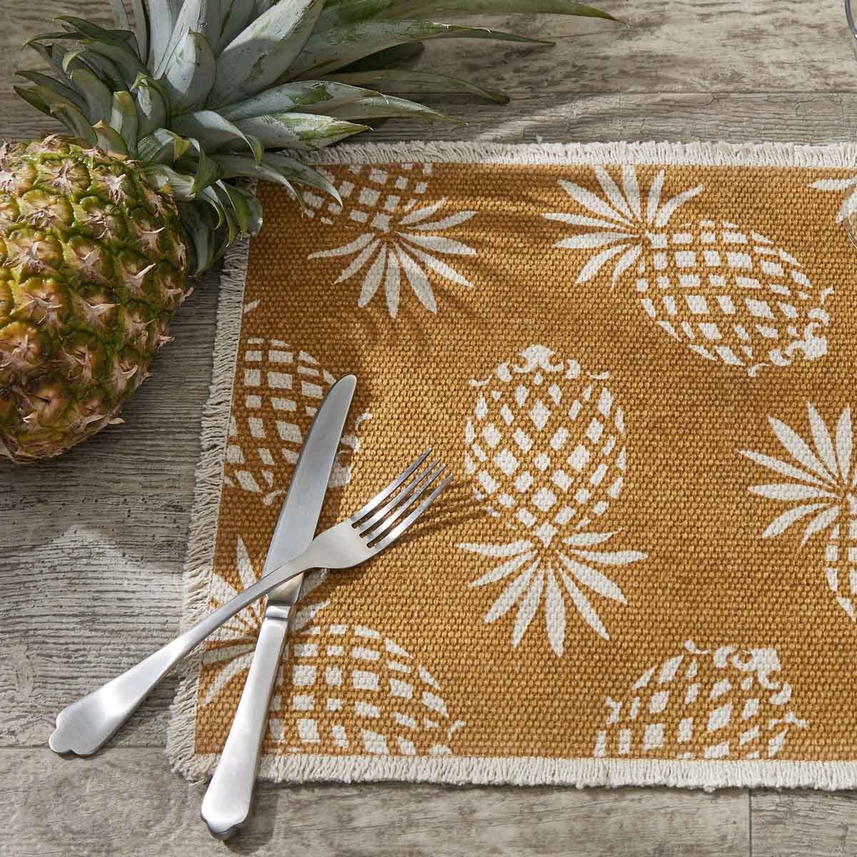 Pineapple Table Runner 54"L Set of 2 Park Designs - The Fox Decor