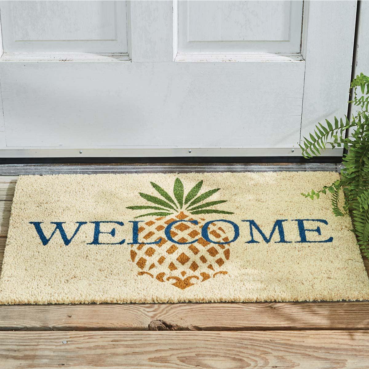 Pineapple Welcome Doormat Park Designs - The Fox Decor