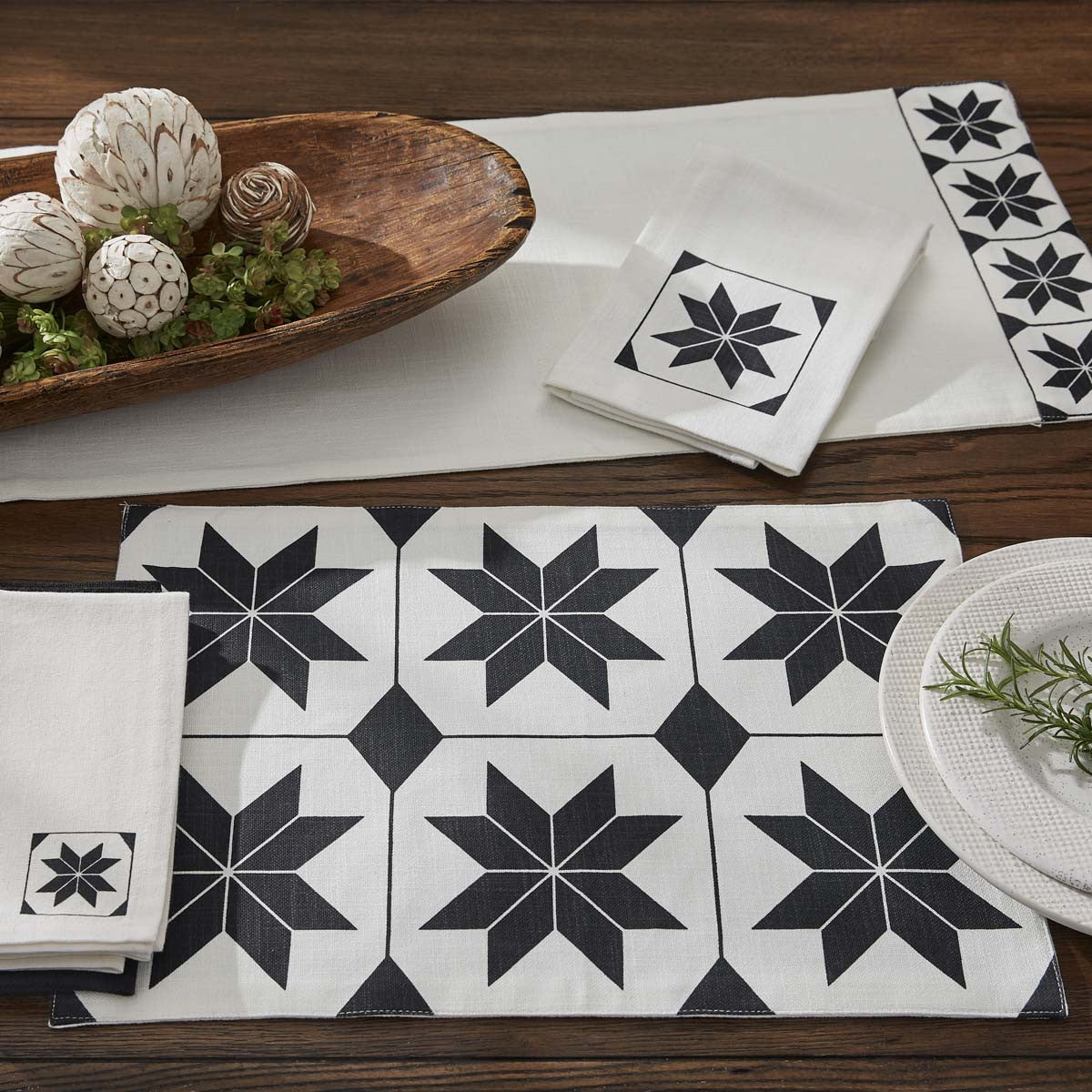 Quilt Table Runner 54"L Set of 2 Park Designs - The Fox Decor