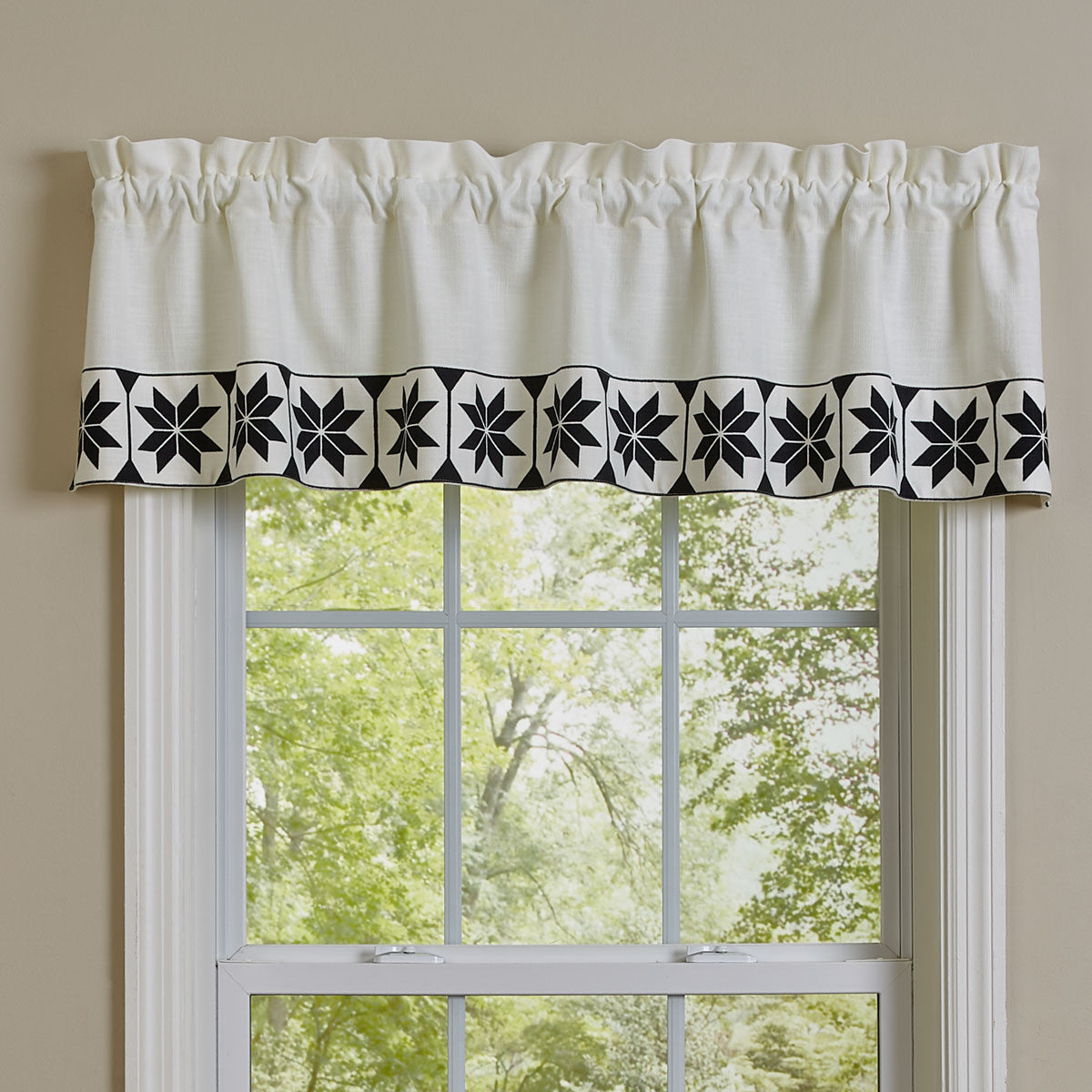 Quilt Lined Valance 14" Set of 2 Park Designs - The Fox Decor