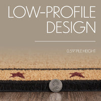 Connell Coir Rug Rect Stars 17x48 - The Fox Decor