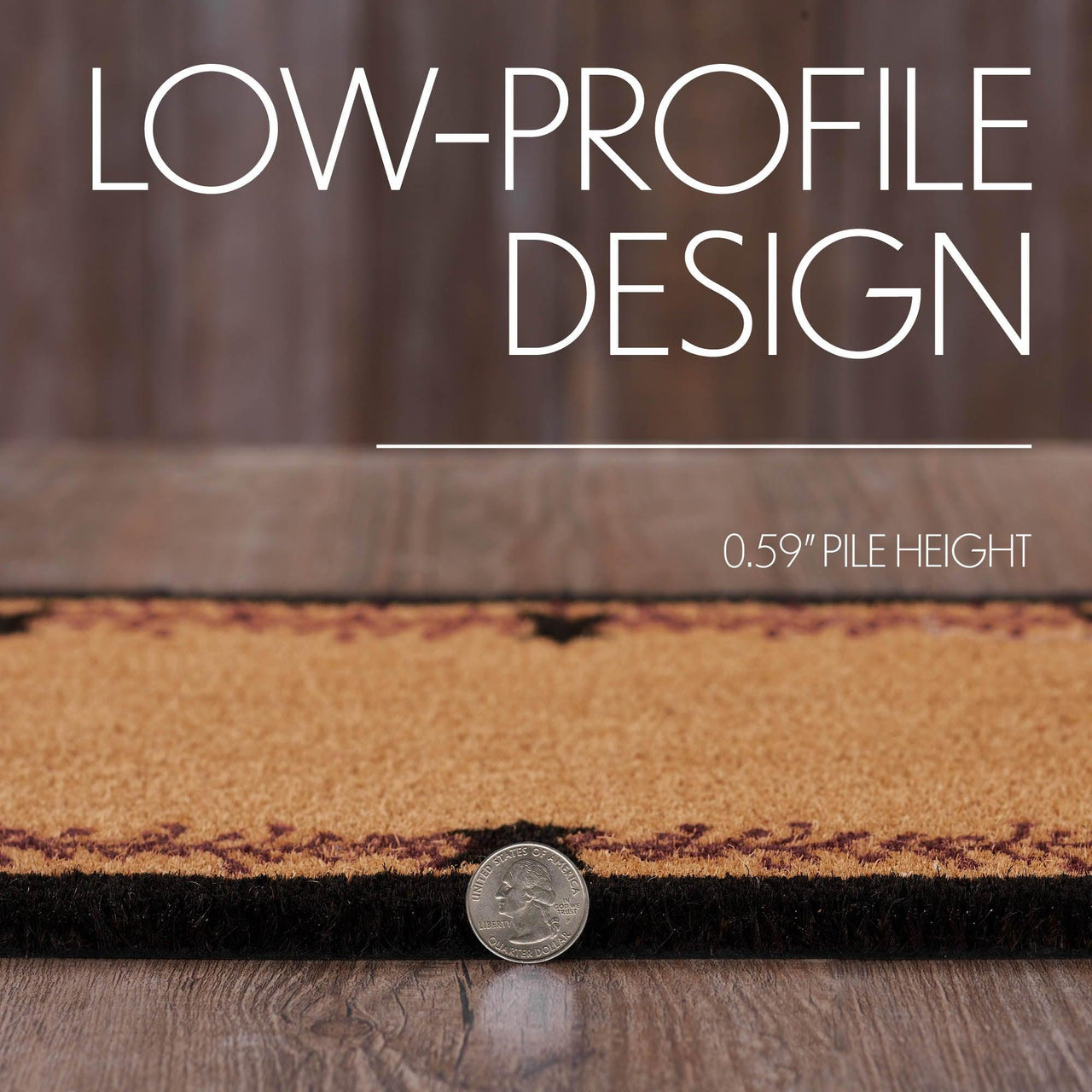 Pip Vinestar Coir Rug Rect 17x36 - The Fox Decor