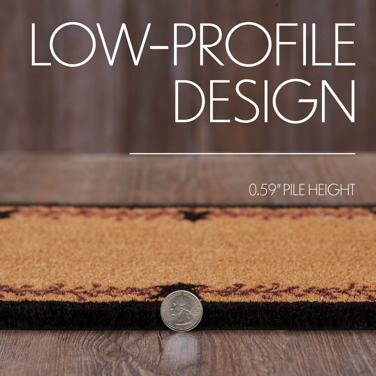 Pip Vinestar Coir Rug Rect 17"x48" VHC Brands - The Fox Decor