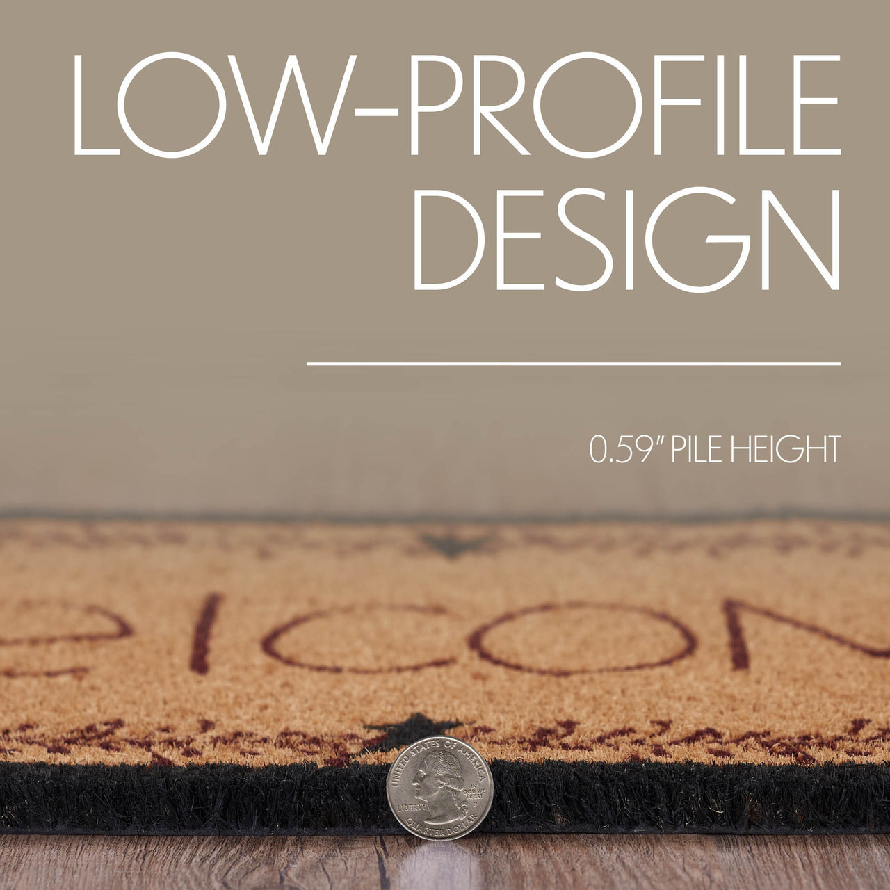 Pip Vinestar Coir Welcome Rug Rect 17x48" VHC Brands - The Fox Decor