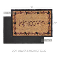Pip Vinestar Coir Welcome Rug Rect 20x30 - The Fox Decor