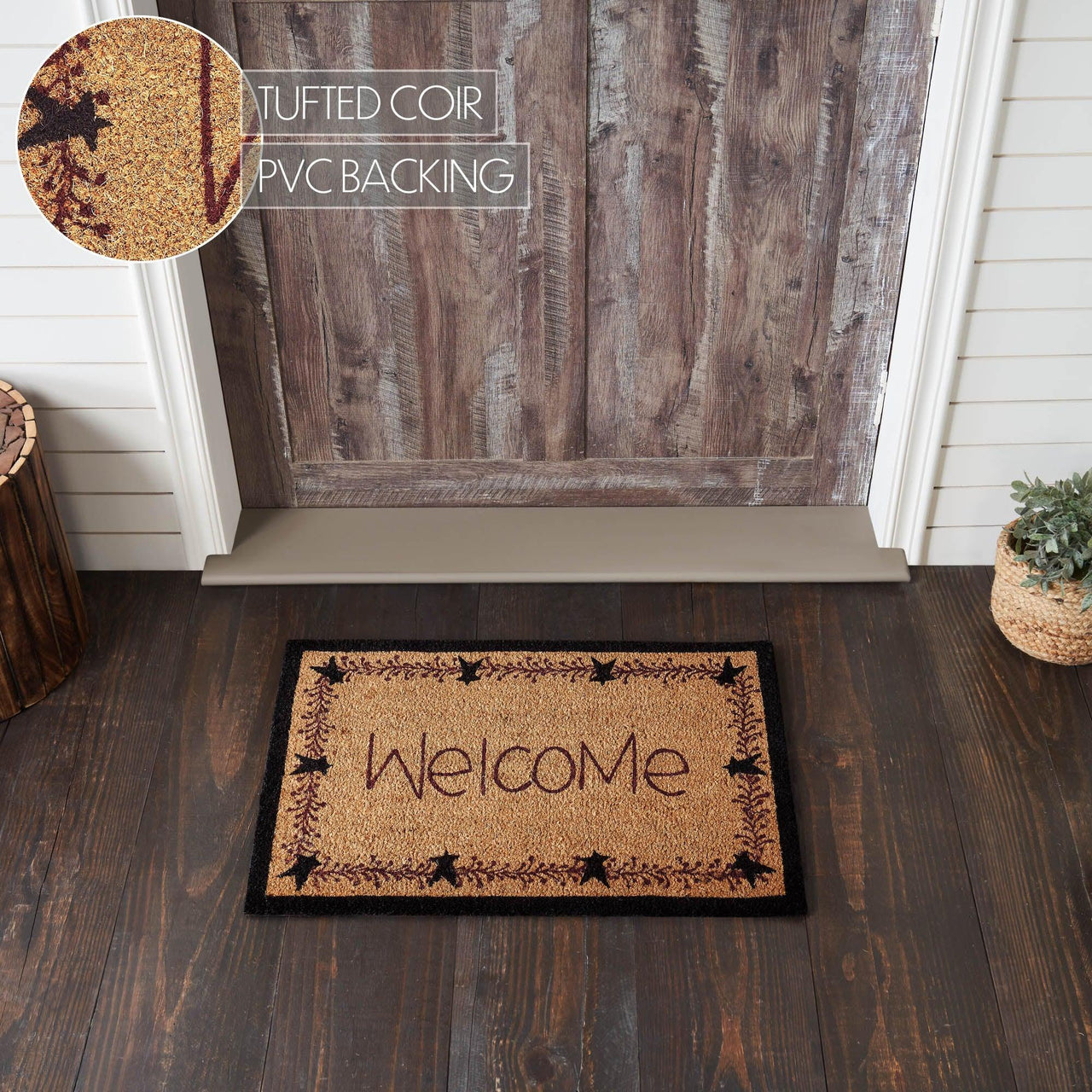 Pip Vinestar Coir Welcome Rug Rect 20x30 - The Fox Decor