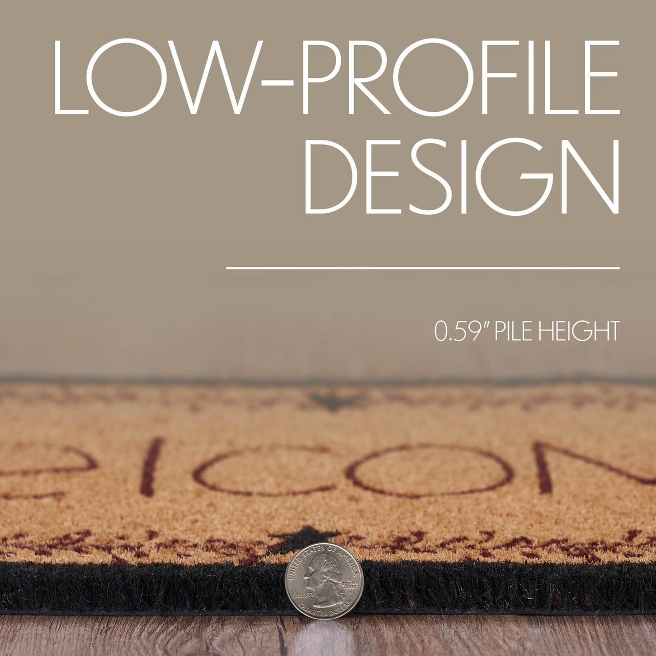 Pip Vinestar Coir Welcome Rug Rect 20x30 - The Fox Decor