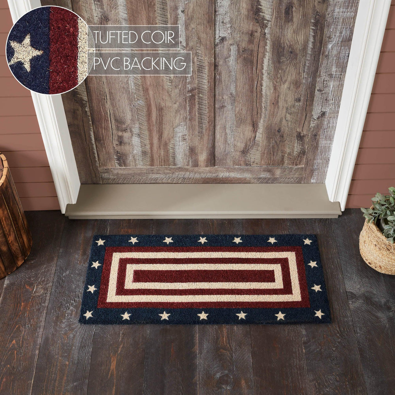 My Country Coir Rug Rect 17x36 - The Fox Decor