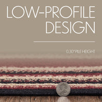 Connell Jute Rug Half Circle 16.5x33 - The Fox Decor