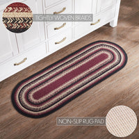 Connell Jute Rug Oval w/ Pad 17x48 - The Fox Decor