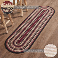 Connell Jute Rug/Runner Oval w/ Pad 22x78 - The Fox Decor