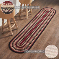Connell Jute Rug/Runner Oval w/ Pad 22x96 - The Fox Decor
