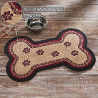 Connell Medium Bone Rug Stencil Paws 15x23 - The Fox Decor