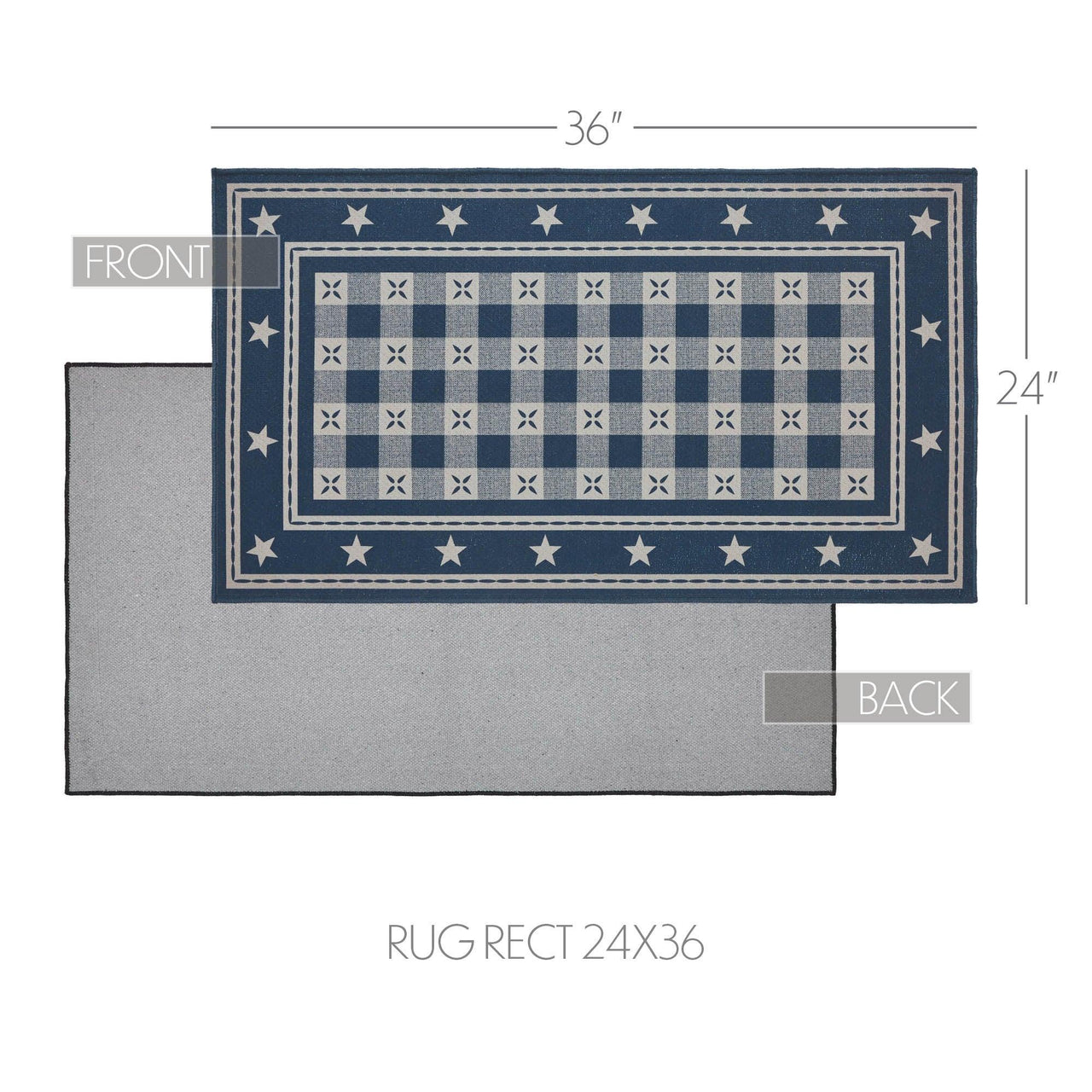 My Country Polyester Rug Rect 24x36 - The Fox Decor