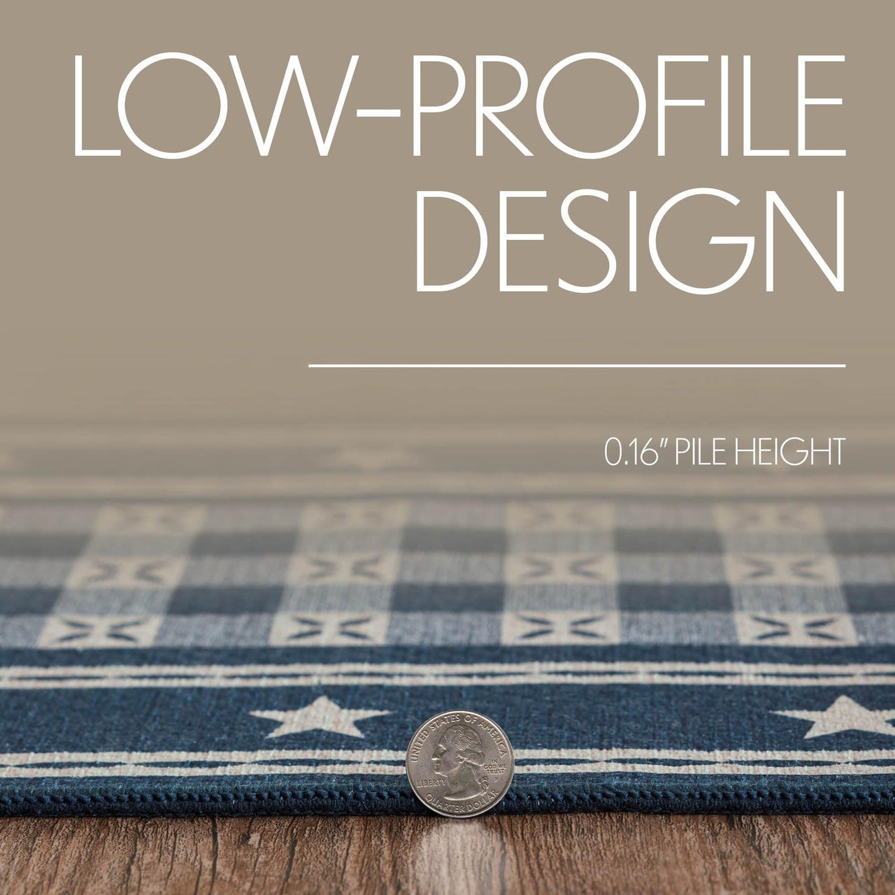 My Country Polyester Stair Tread Rect Latex 8.5x27 - The Fox Decor