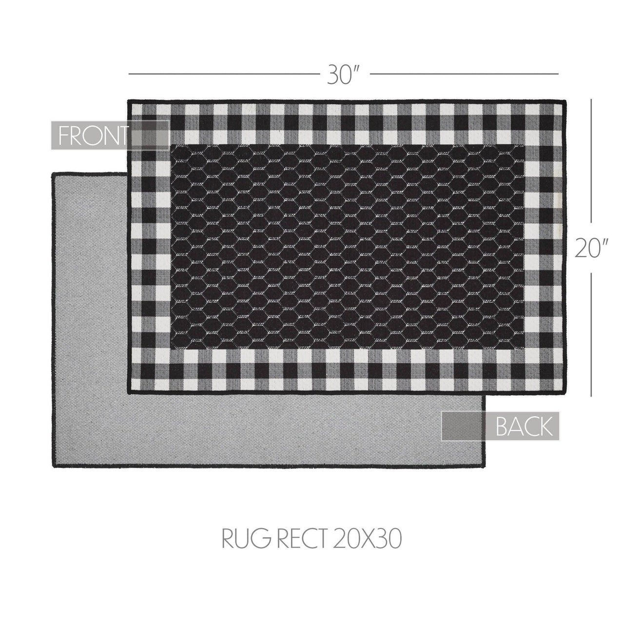 Down Home Polyester Rug Rect 20x30 - The Fox Decor