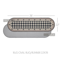 Pip Vinestar Polyester Rug/Runner Oval 22x78 - The Fox Decor