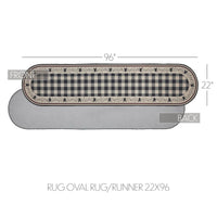 Pip Vinestar Polyester Rug/Runner Oval 22x96 - The Fox Decor