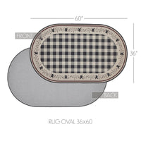 Pip Vinestar Polyester Rug Oval 36x60 - The Fox Decor