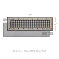 Pip Vinestar Polyester Rug/Runner Rect 22x78 - The Fox Decor